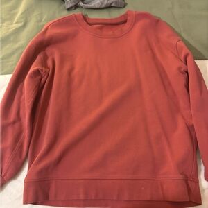 lululemon athletica Red Crew Neck Sweater